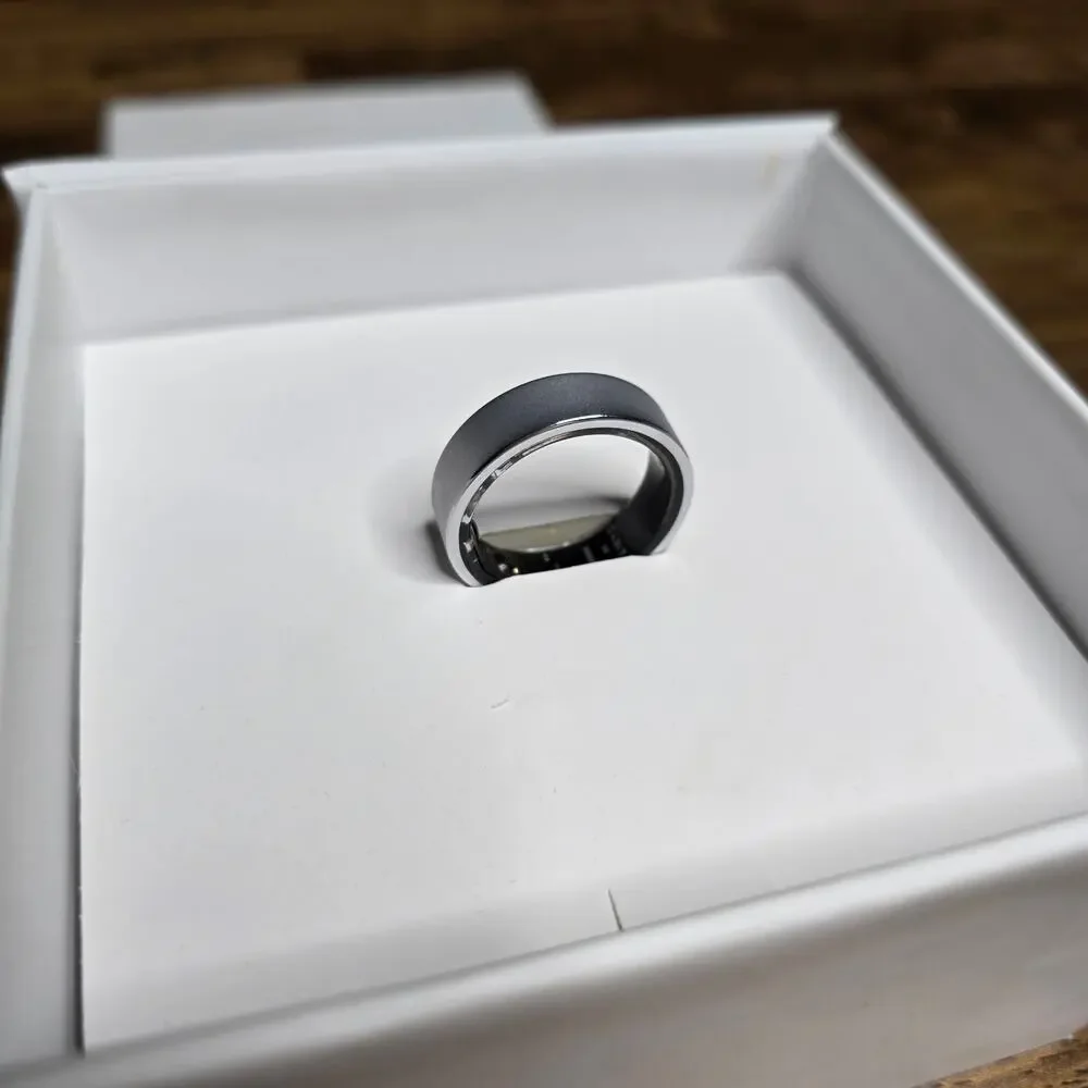 Gabit Smart Ring Wearable Health Tracker Silver Smart‎ Fitness Ring w/Box size14